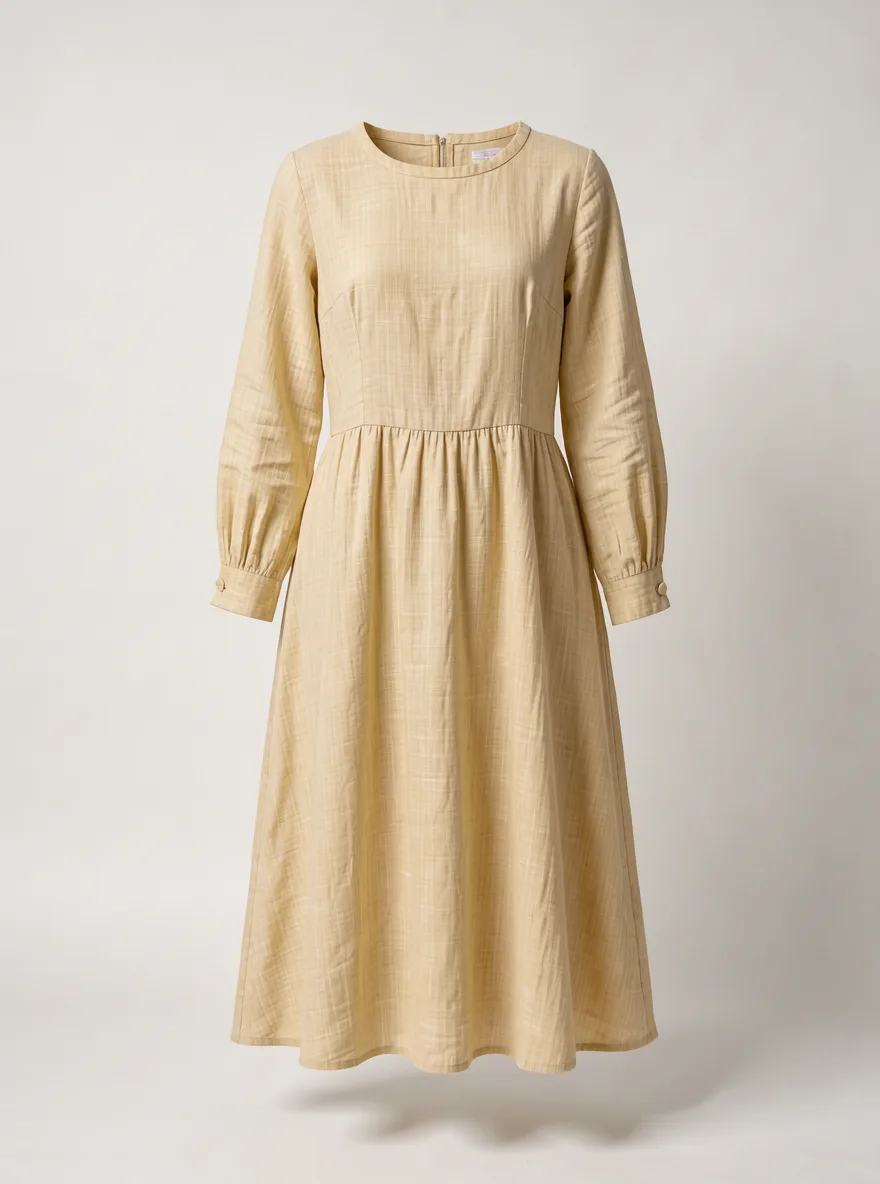 garment on white, made in rollo